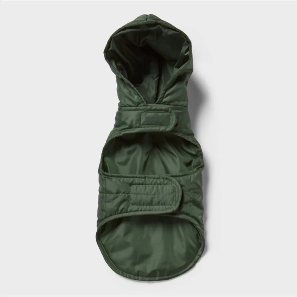 Target Classic Dog Puffer Vest Size Small Wondershop Dark Green Jacket like new